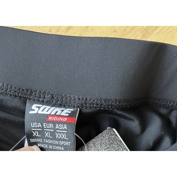 Women’s Padded Cycling Shorts XL Bicycle Riding Racing Black Blue Souke Sport - Picture 4 of 9